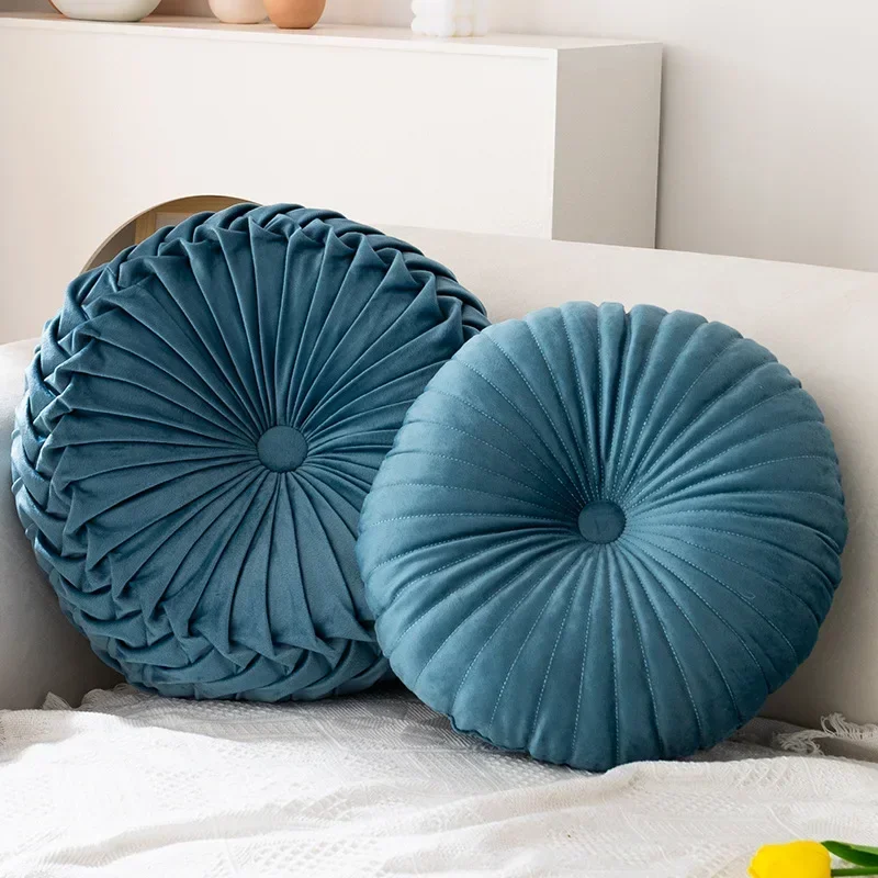 Sofa Living Room  B&B Decorative Wheel Futon Nordic Pumpkin Pillow Round Pillow Pink Cushion Lumbar Pillow