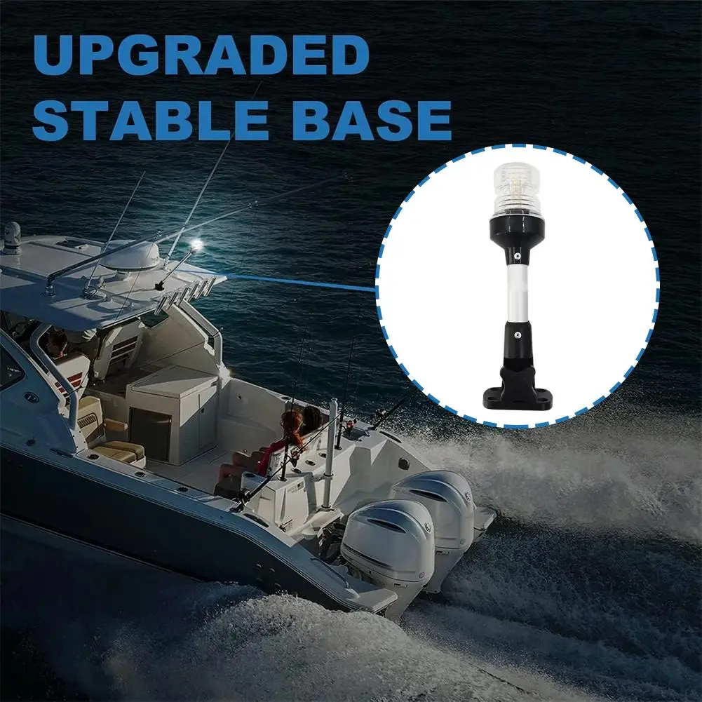 Marine LED All-Round Navigation Light 360° Visibility 3 Nautical Miles IP67 Waterproof 304 Stainless Steel For Boat Yacht L G4T3