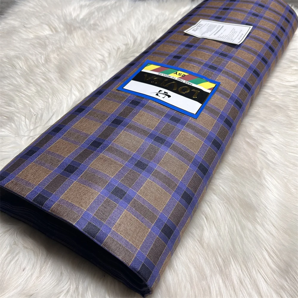 2023 Latest Style Atiku Fabric For Men African 100% Cotton Fabric 5 Yards For Nigerian Traditional Party Sewing Materia 1557