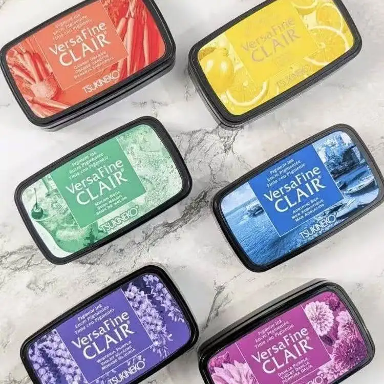 1pc New Color Japan Tsukineko VersaFine CLAIR Super High Fine Printing Press Quick-drying Oil-based Inkpad