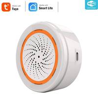 Smart Siren Alarm Tuya Zigbee Sound Light Sensor Smart Alarm Siren 90dB Alert App Remote Control Home Security Protection System