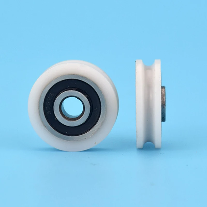 U Groove Bearing Pulley Line Lifting Wheel POM Roller Sheave For Bathroom Wheel 5*21*6mm