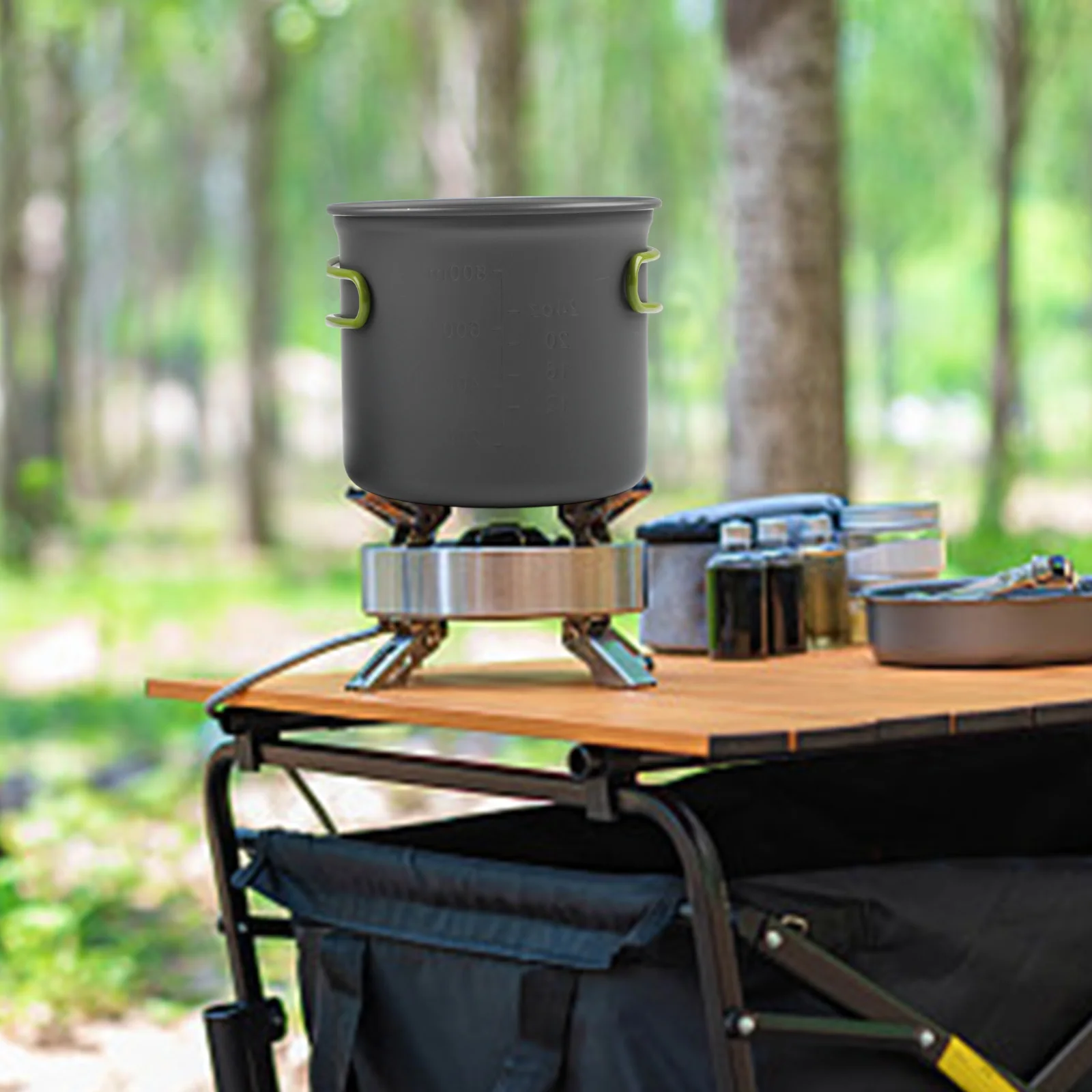 

Набор для пикника: универсальная портативная антипригарная сковорода-кастрюля для приготовления пищи на природе, аксессуары для кемпинга