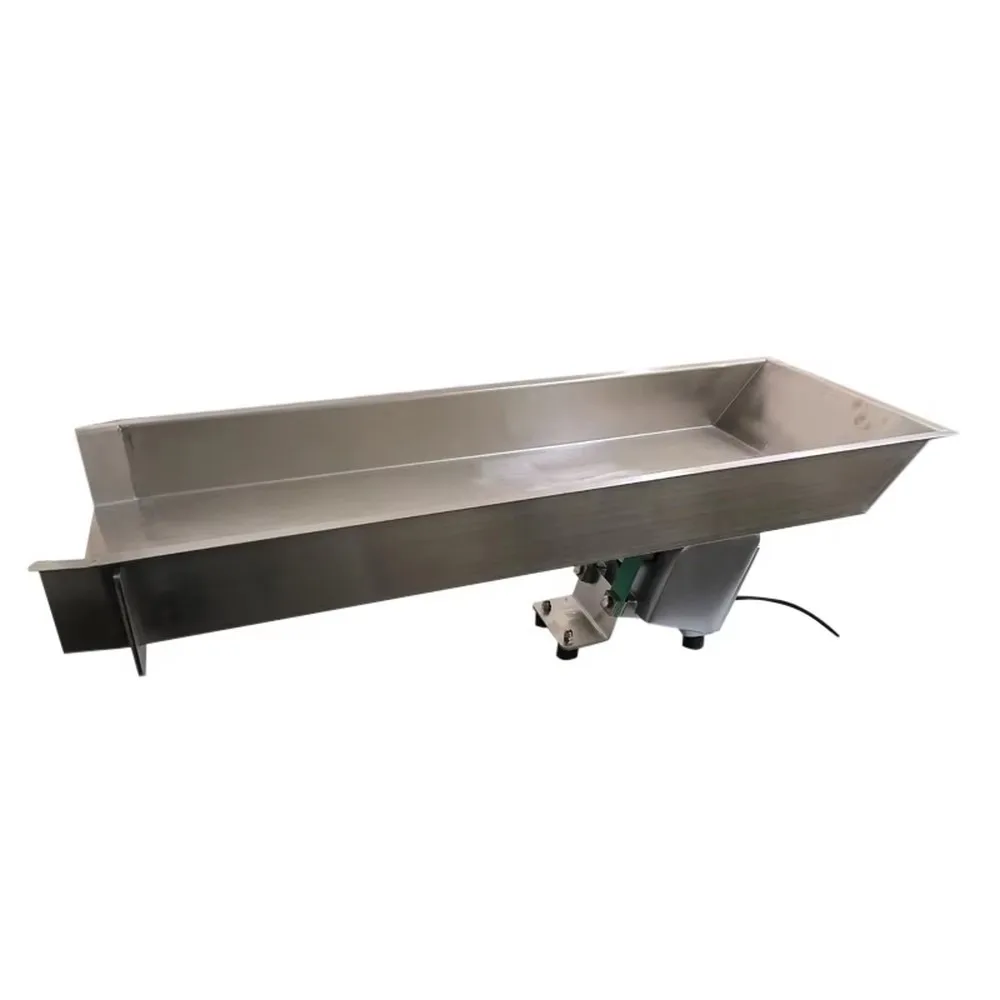 Custom 304/316 Stainless Steel Vibratory Feeder Chute Tray Trough Electromagnetic Vibration Drive Core Component for
