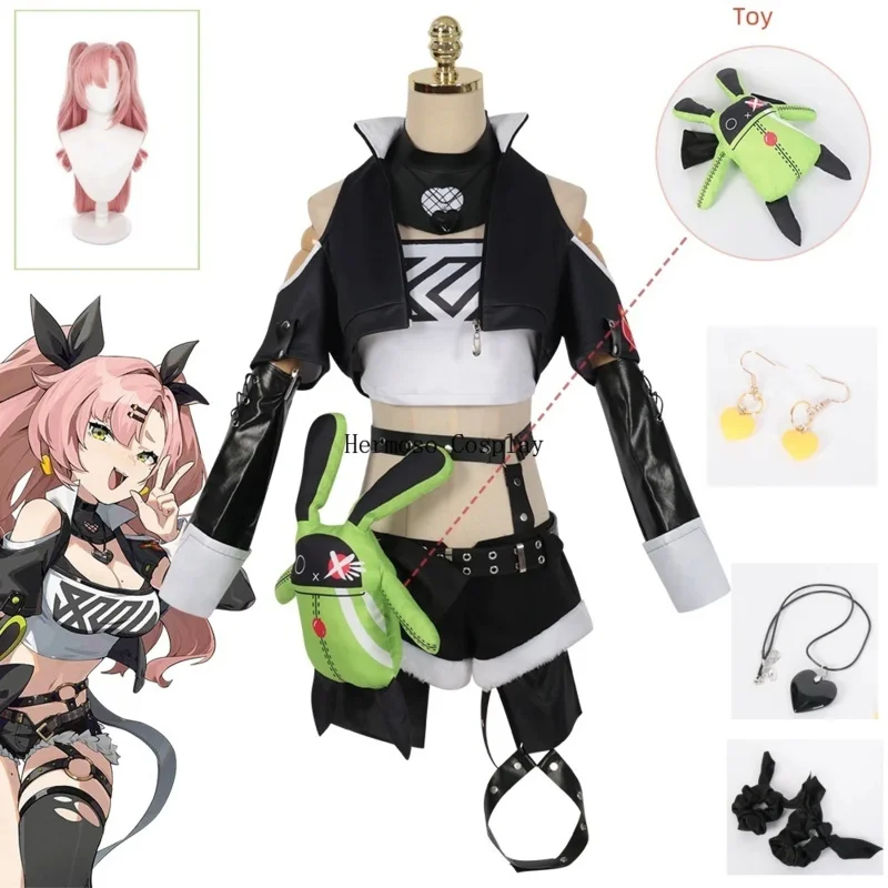 New Game Zenless Zone Zero Nicole Demara Cosplay Anime Costume With Outfits Wig Headwear Doll Toy Cosplay Costumes Woman Clothes