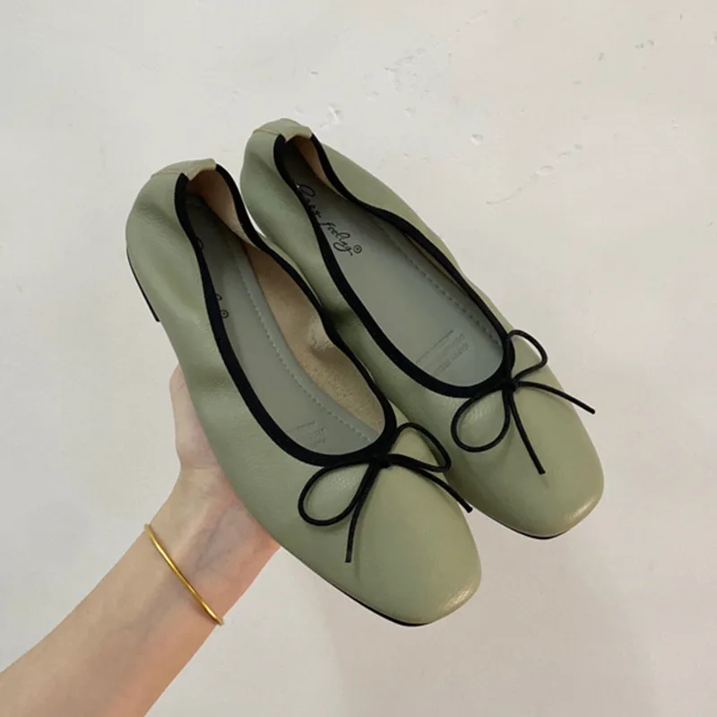 Bailamos Women Flat Heel Shoes Female Flats casual Ballet Dancing Shoes Foldable Sole Boat Shoes Summer Slip On Slipper Mules Sl