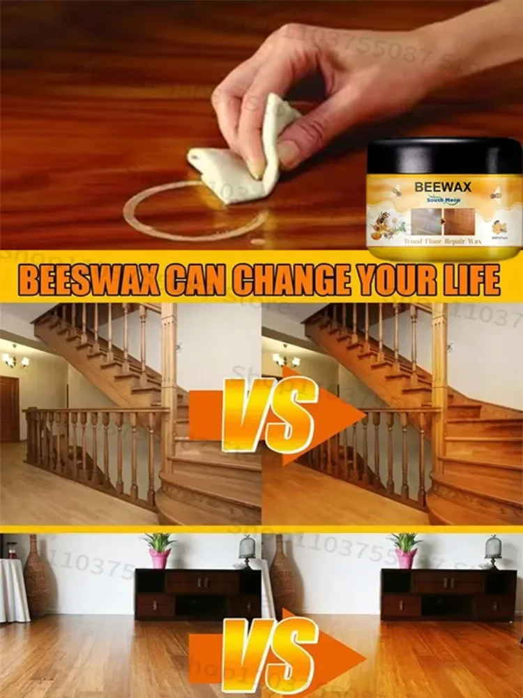 ขี้ผึ้งไม้ดูแลไม้ขัดขี้ผึ้งไม้แข็งปรุงรสธรรมชาติขัดขี้ผึ้งกันน้ำบำรุงรักษาเฟอร์นิเจอร์ขี้ผึ้ง