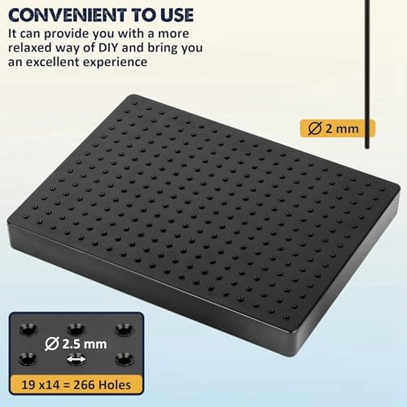 Model Painting Stand Base (19 X 14 Holes) And 27PCS Alligator Clip Sticks Set Modeling Tools For Airbrush Spra Durable