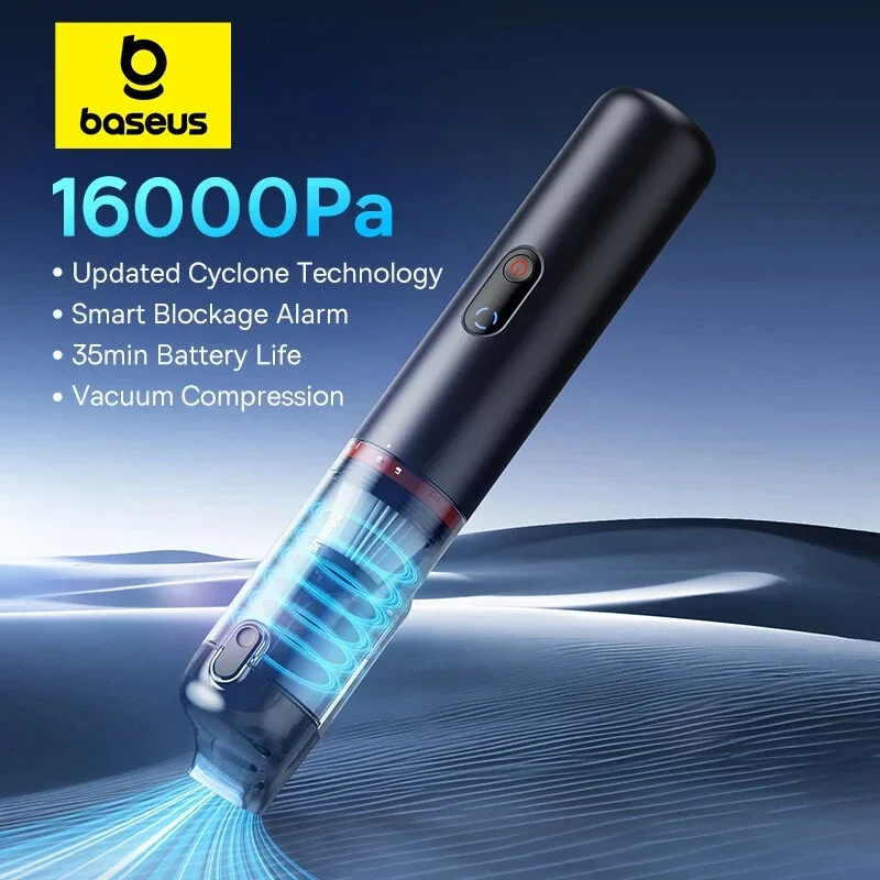 Baseus A5 16000Pa Cordless Vacuum Cleaner Powerful Portable Handheld For Car Home Use