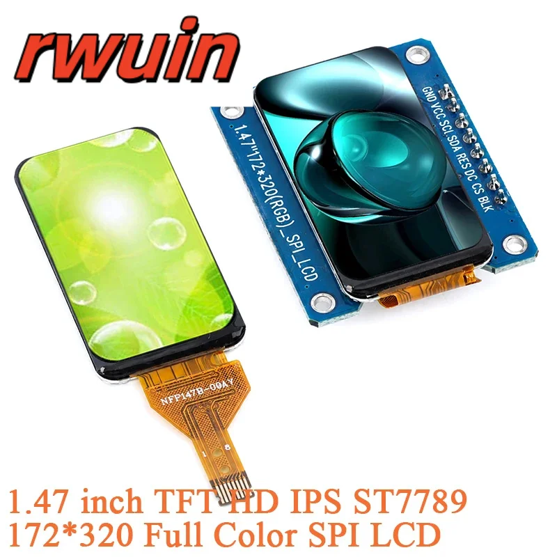 1.47 inch TFT Display HD IPS 8Pin LCD Module 172x320 1.47