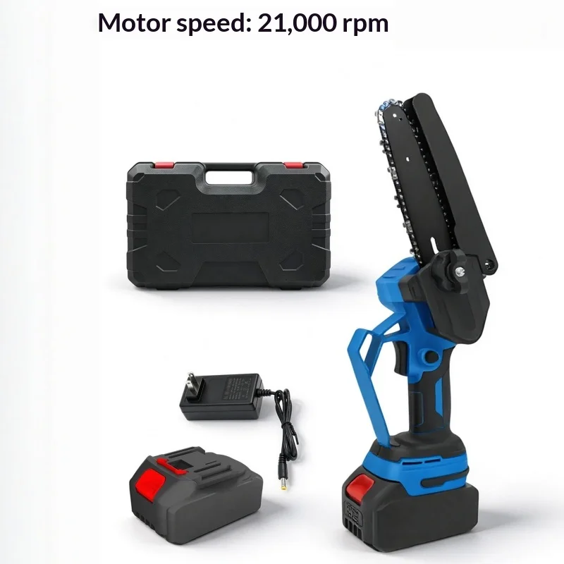 6-Inch High Branch Saw For Logging And Chopping Trees, Lithium Battery Mini Electric Chain Saw, Wireless Saw 전기톱 전동톱 무선 전기톱 절단기