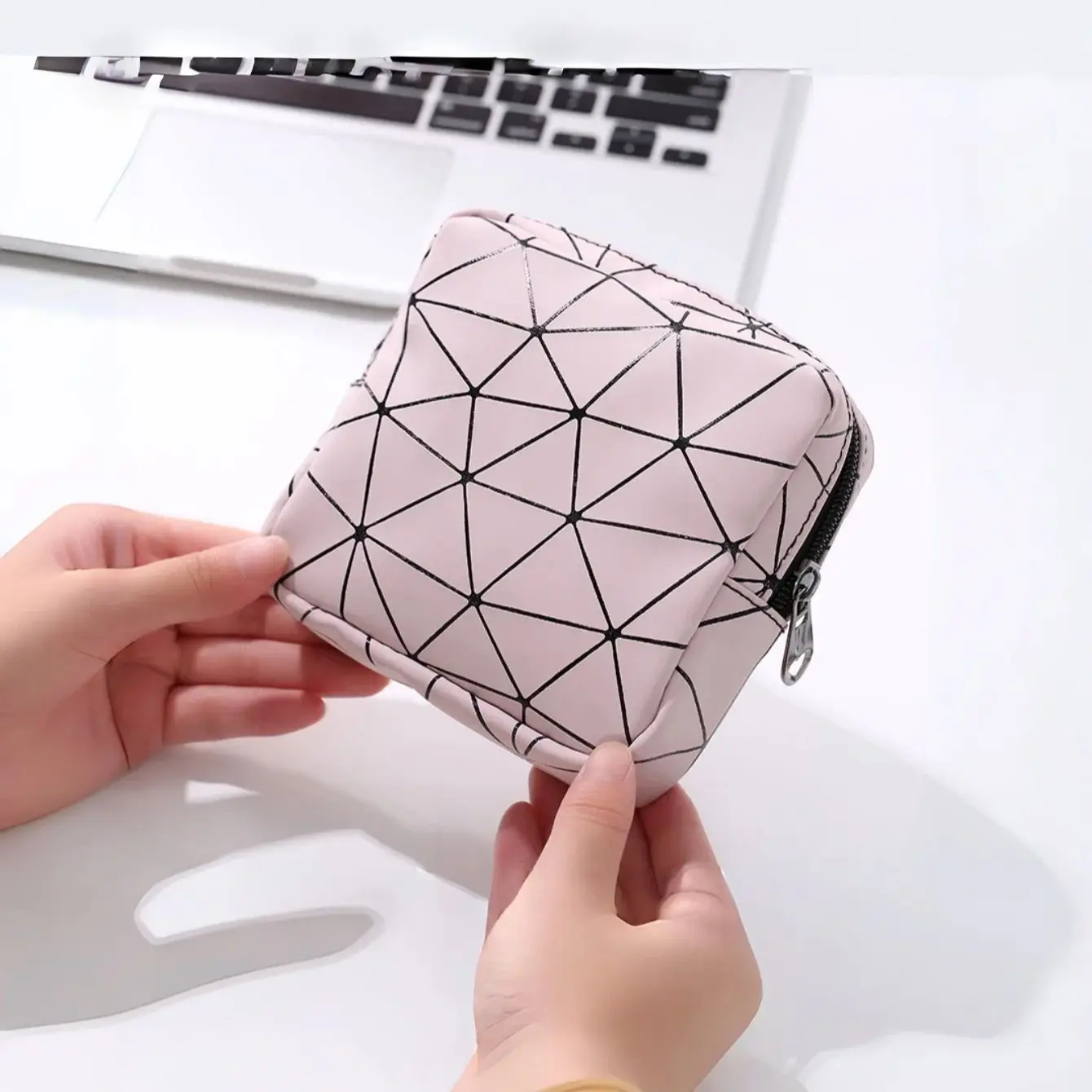 

Портативный мини-кошелек с каменным узором для женщин, сумка для хранения гигиенических прокладок, косметики и помады, удобный персональный органайзер