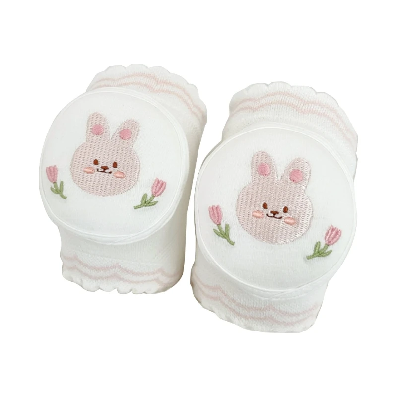 1Pair Baby Knee Pads for Baby Walking Crawling Knee Pads Cotton Knee Protectors Cartoon Embroidery Knee Protective pad