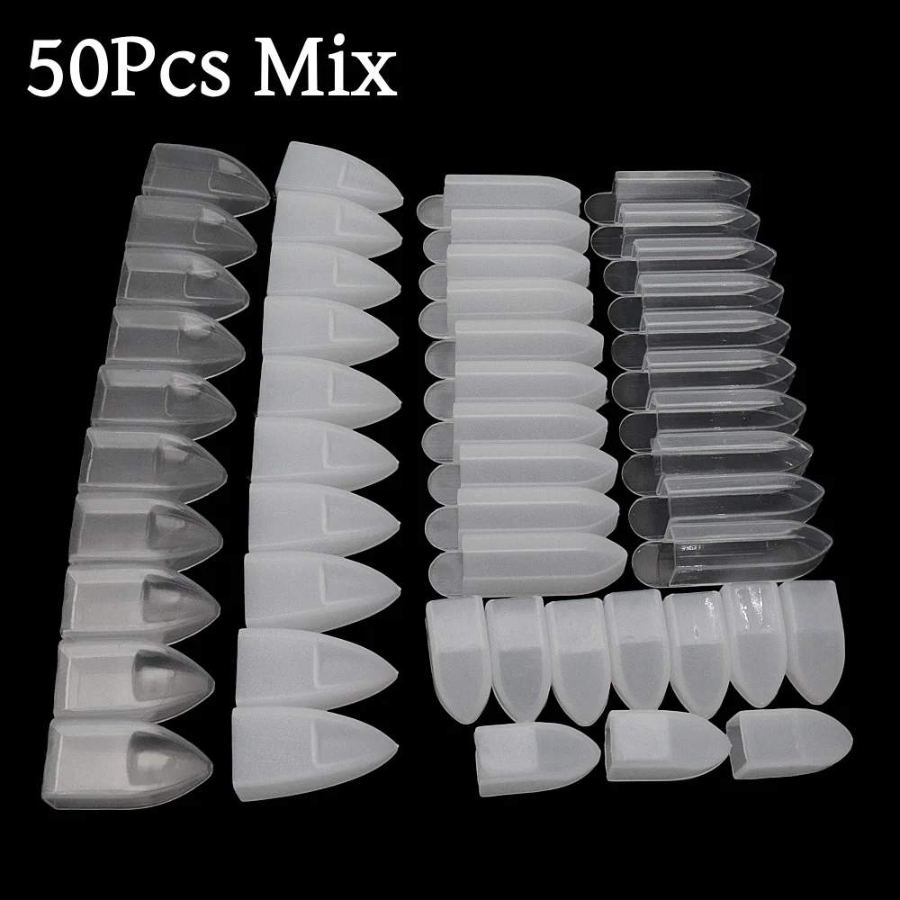 Transparent Plastic Cuticle Nipper Protective Cover Anti-Scratch Dustproof Storage Sleeve Nail Tool Tip Guard Cap