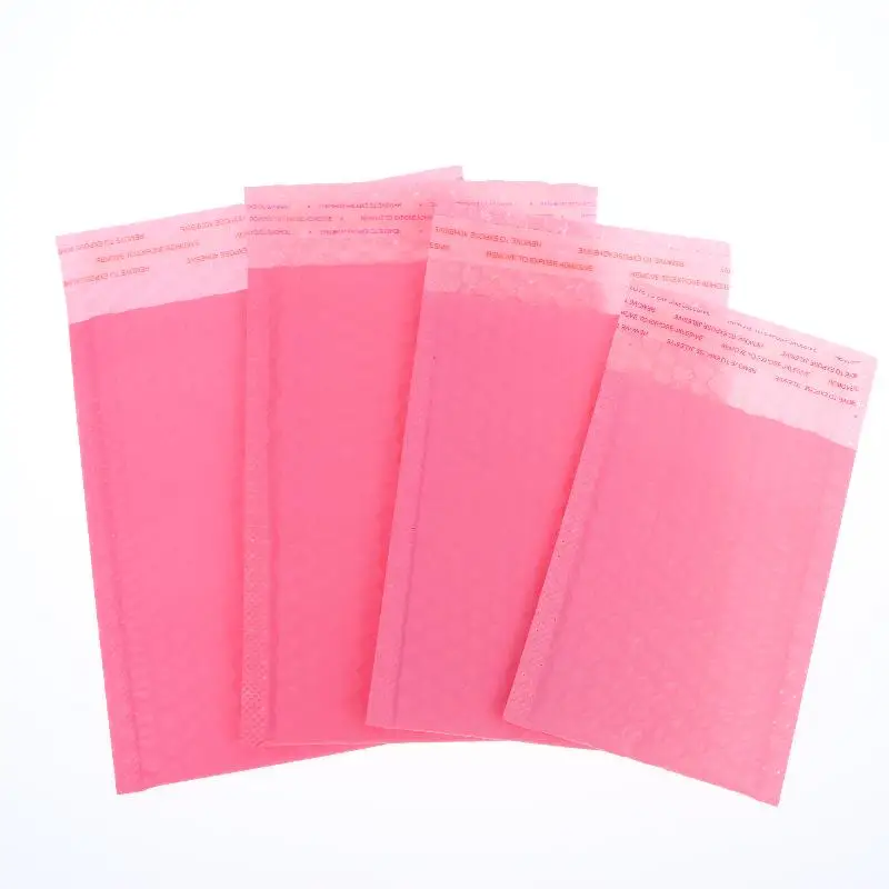 10Pcs Pink Opaque Bubble Mailer Padded Envelope Self-sealing Packaging Bag Jewelry Gift Mailing Bag