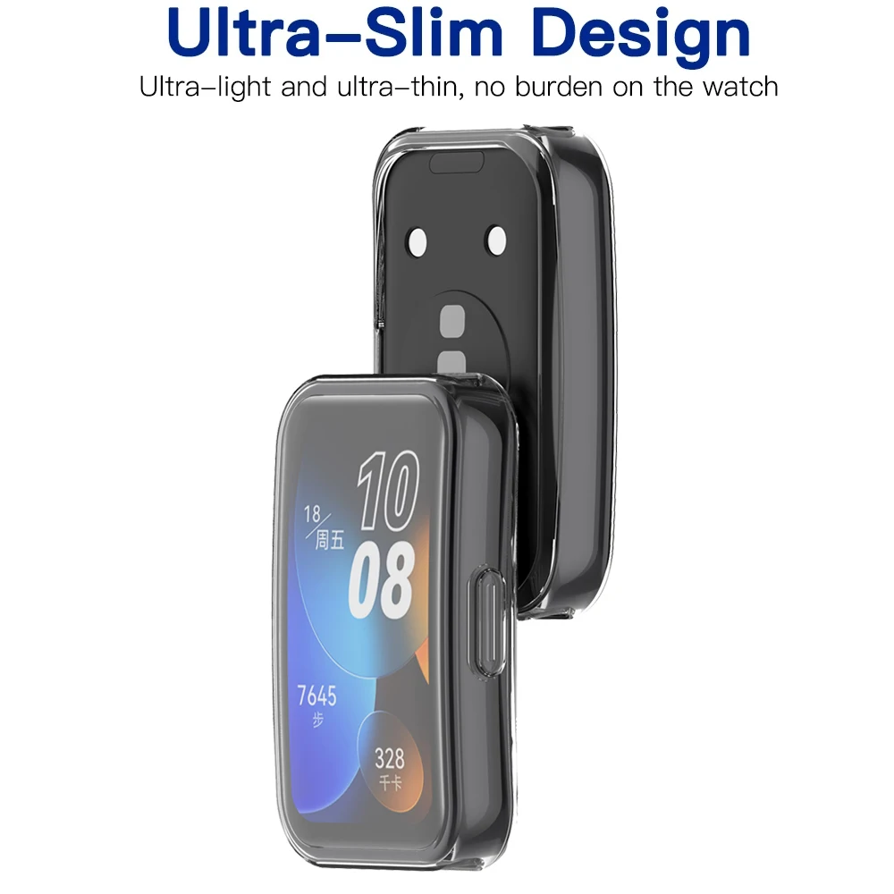 TPU Soft Protective Cover Case For Huawei Band 8  Full Cover Protective Shell Watch Cases For Huawei Band 8 Smart Watch