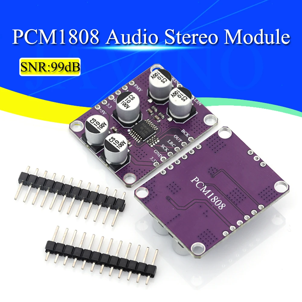 PCM1808 105dB SNR Audio Stereo ADC Single-Ended Analoge Ingang Decoder 24bit Versterker Board Speler Module