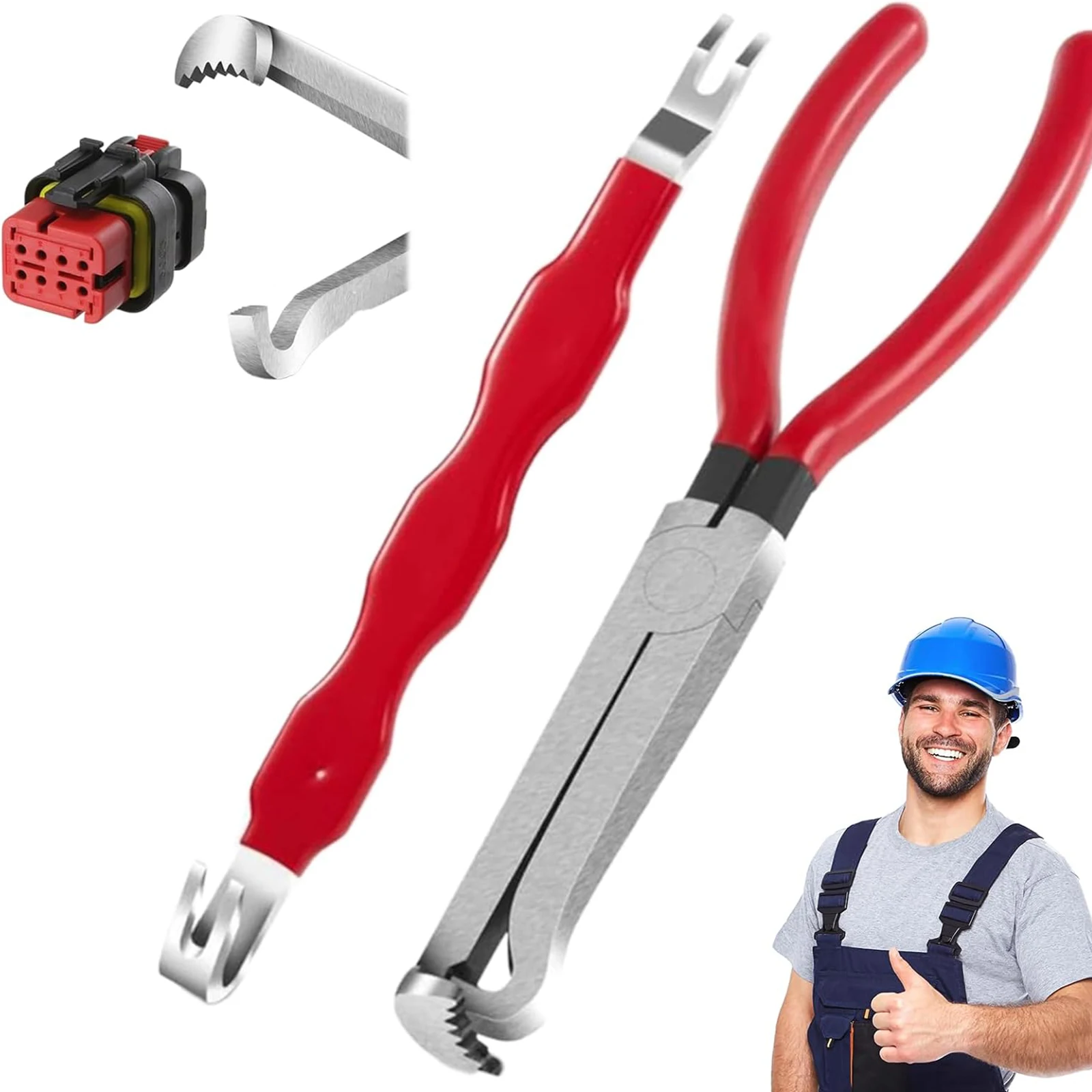 

2pcs Electrical Terminal Connector Separator Dual-Headed Multi-Angle Automotive Electrical Disconnect Pliers Kit for Car Truck