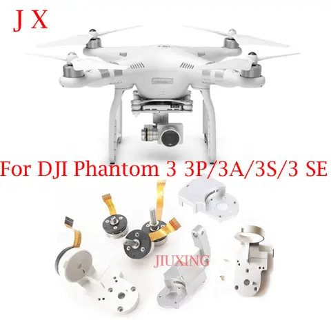 Original Arm motor Gimbal Parts for DJI Phantom 3 3P/3A/3S/3 SE Drone Yaw Roll Pitch Motor YR Arm Bracket Camera