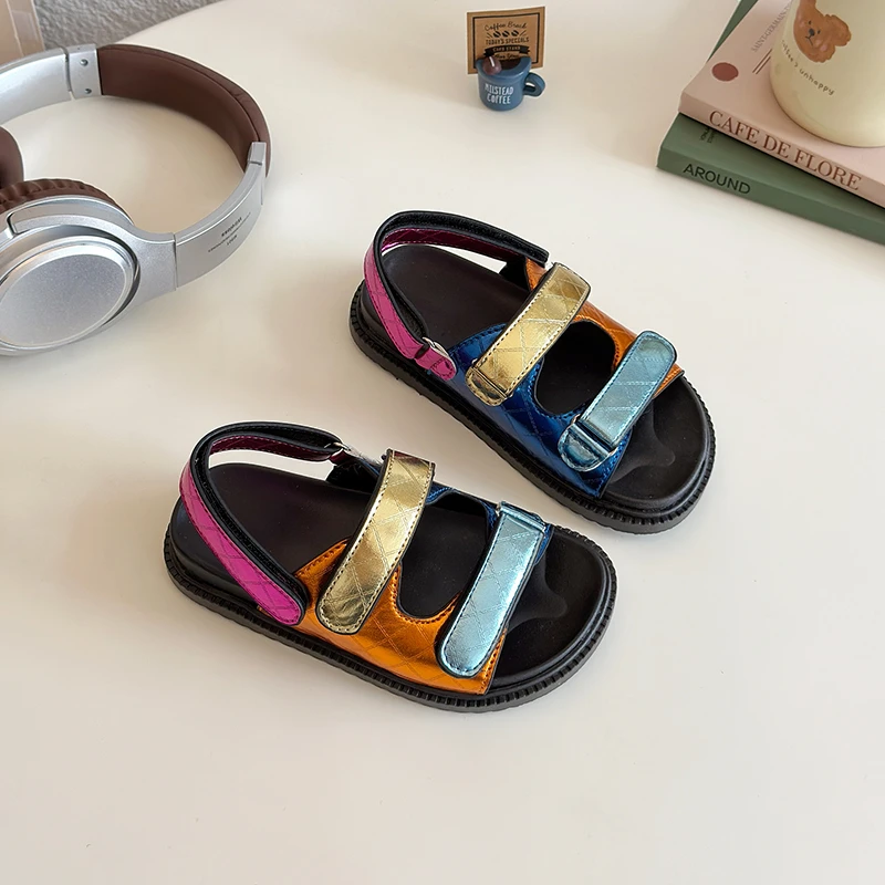 2025 Summer Flat Women's Shoes Hemp Rope Set Foot Beach Sandals Outdoor All-match Casual Slippers Large Size Women Sandals