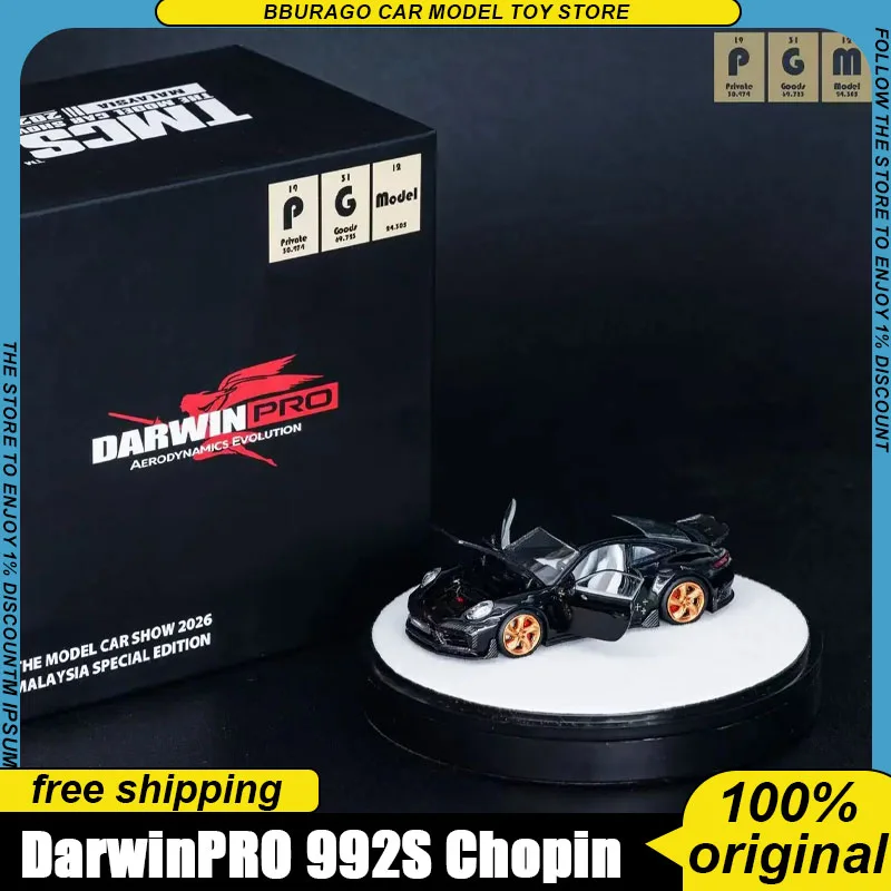 

Pgm 1:64 Darwinpro Porsche 992s Chopin Schubert Ver Full Opening Diecast Car Model 2026 Tmcs Malaysia Exclusive Limited Edition