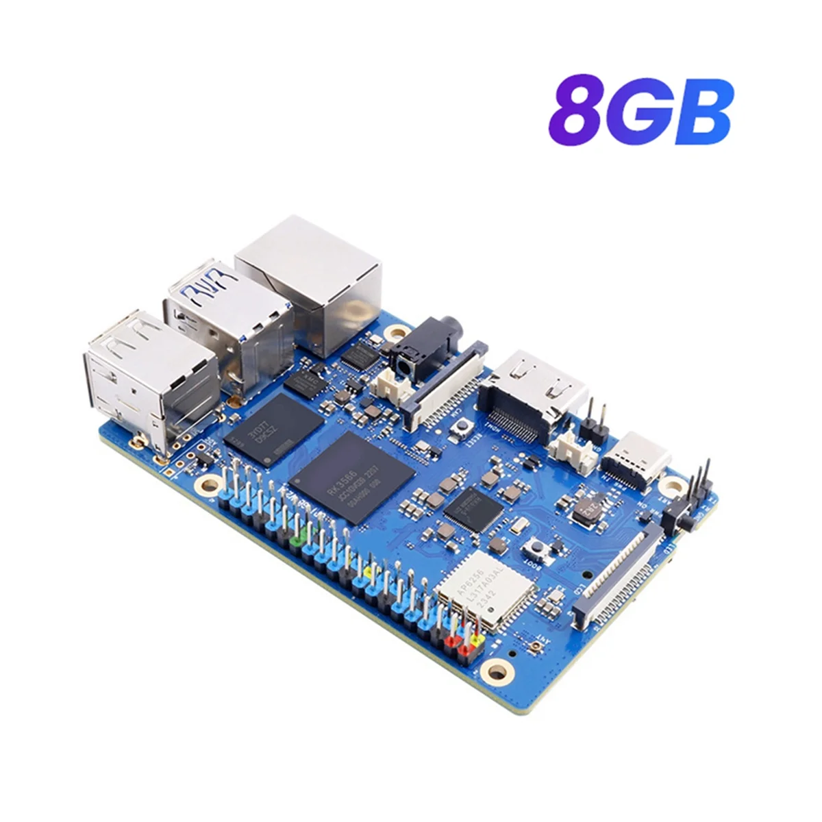 Entwicklungsboard-Modul für Orange Pi 3B Entwicklungsboard Orange Pi 3B Quad Core RK3566, unterstützt EMMC-Modul, RAM 8 GB – L47 A