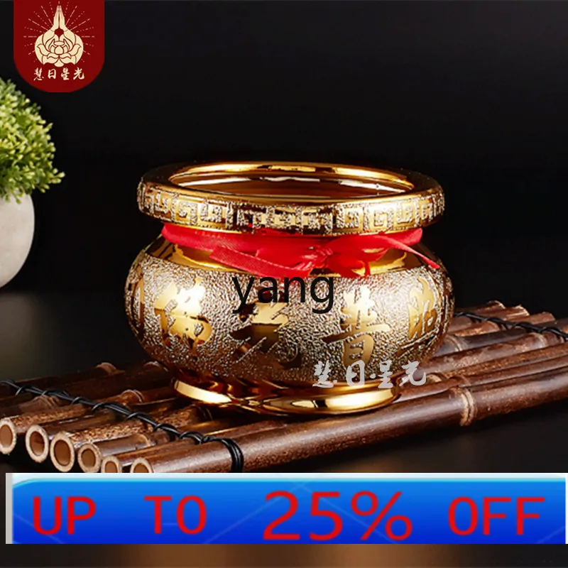 

LH Ceramic Buddha Incense Burner Household Indoor God of Wealth Guan Gong Buddha Incense Cone Ornament
