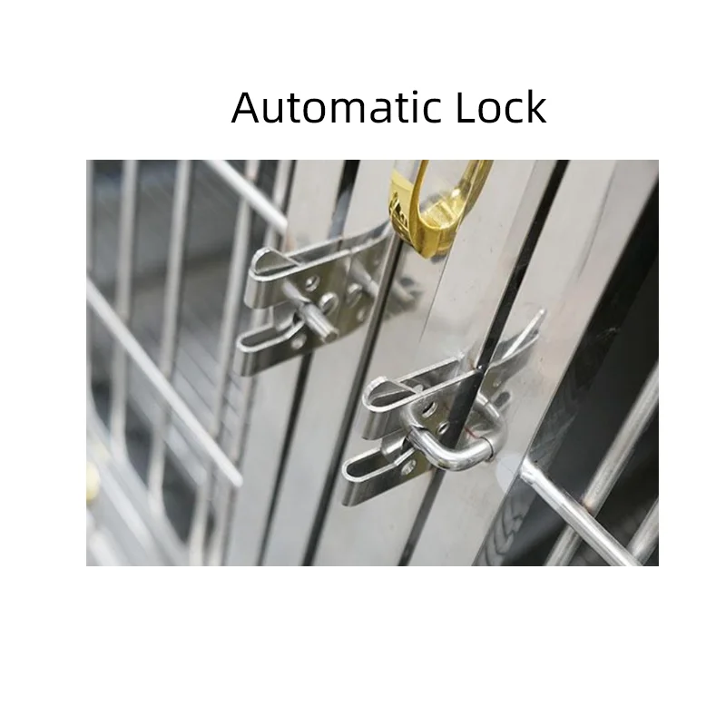 Custom-made Warm and Simple Stainless Steel Indoor Portable Pet Cage Easy to Assemble Breathable All Seasons