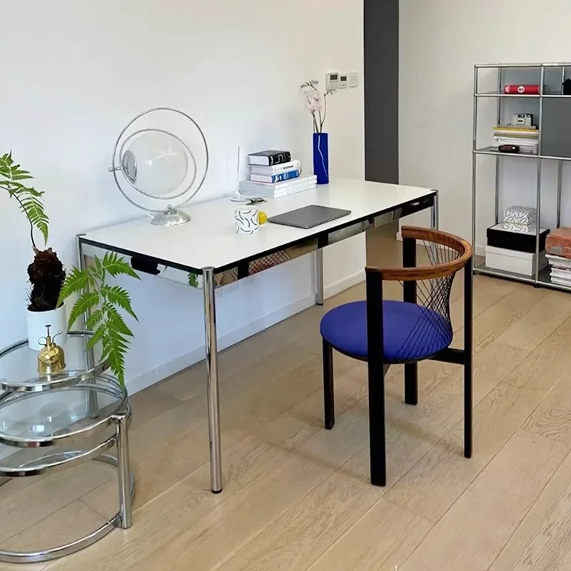 Desk medieval stainless steel table legs rectangular
