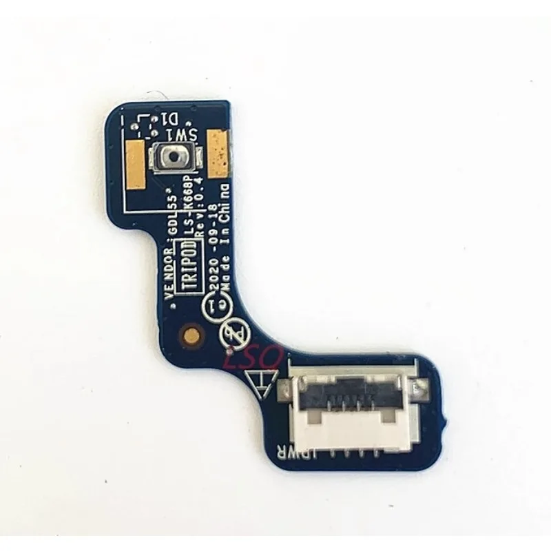 New Switch Power Button Board for DELL G15 5510 5520 5511 Boot Board LS-K668P