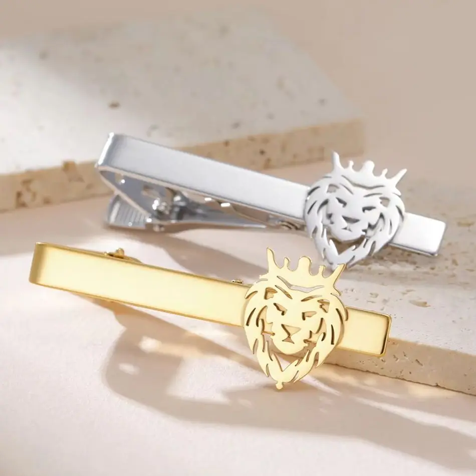 Dawapara الأسد رئيس الطوطم الأفريقي التعادل كليب ملك الغابة رمز القوة الحكمة حماية تميمة مجوهرات من صلب لا يصدأ #1