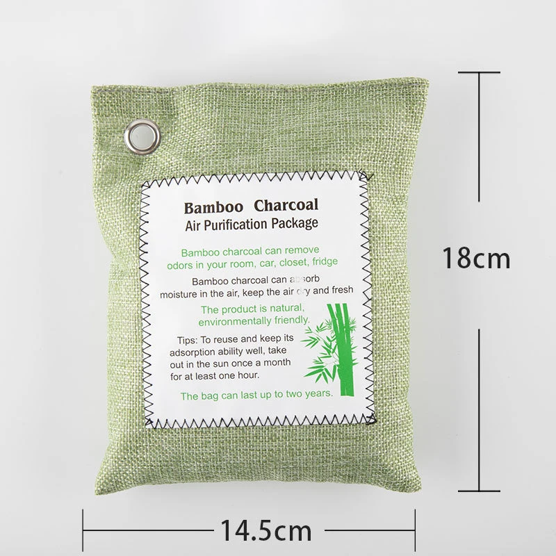 1 Pcs Bamboo Charcoal Bags Odor Absorbe Car Home Remove Formaldehyde Activated Carbon Bag Flavor Removal Air Purifier Carbon Bag