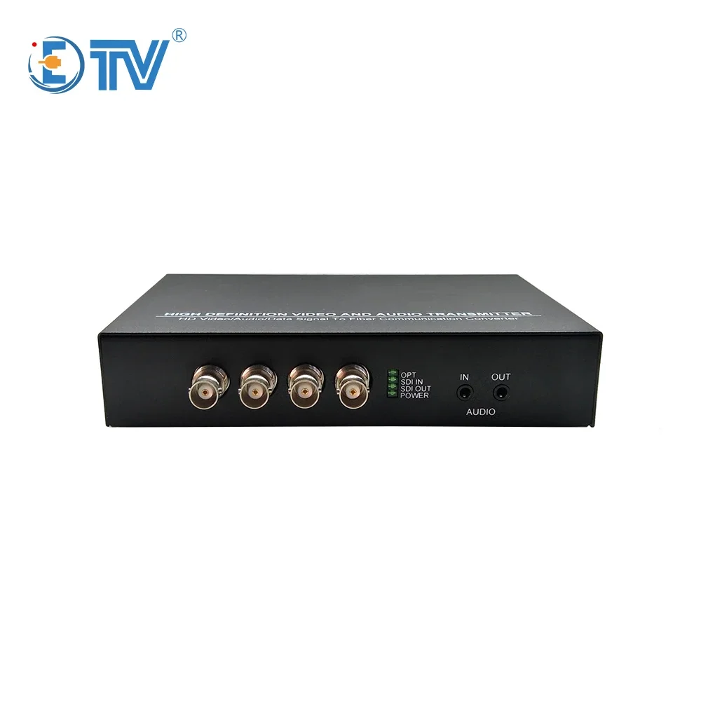 ETV 4ch HD SDI over Fiber Optic Extender With network data audio interface