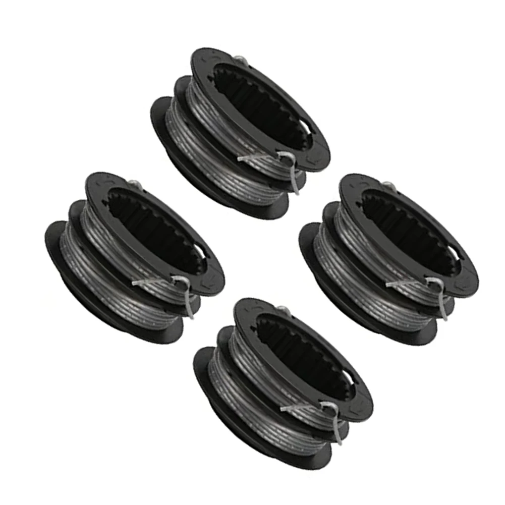17ft .080 String Trimmer Replacement Spool For Greenworks & For Snapper 4pcs Thread Spools For Parkside Cordless Grass