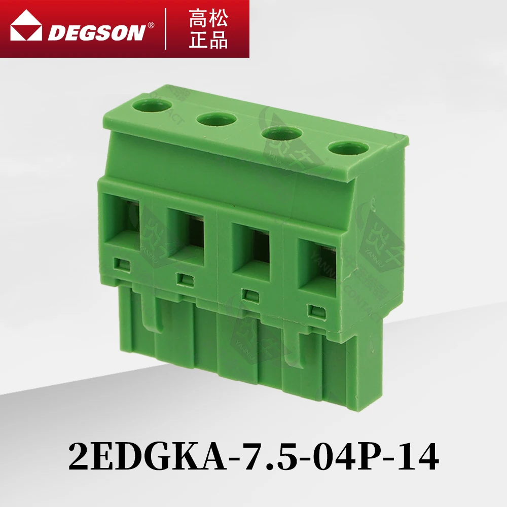 

10Pcs DEGSON 2EDGKA-7.5-7.62 Pluggable PCB terminal blocks Phoenix Contact GMVSTBR2.5-ST KF2EDGKA 7.5mm 7.62mm 2PIN-12PIN 400V