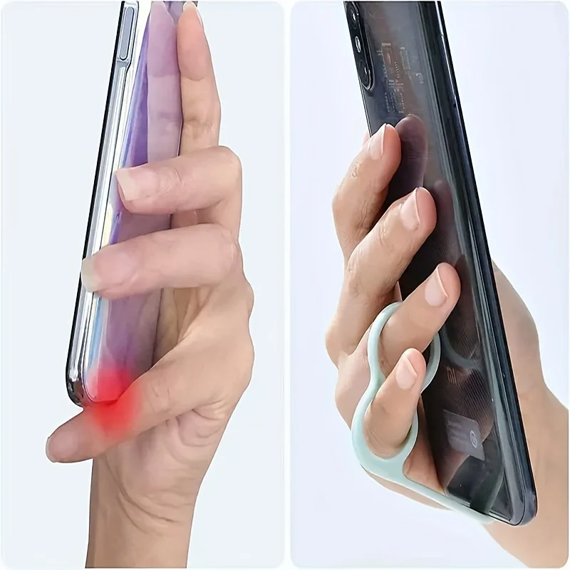 

2pcs Mobile Phone Holder-Durable Pp Plastic, Non-Slip Ring Holder, Ensure Handheld Use and Desktop Installation, Practical Hook