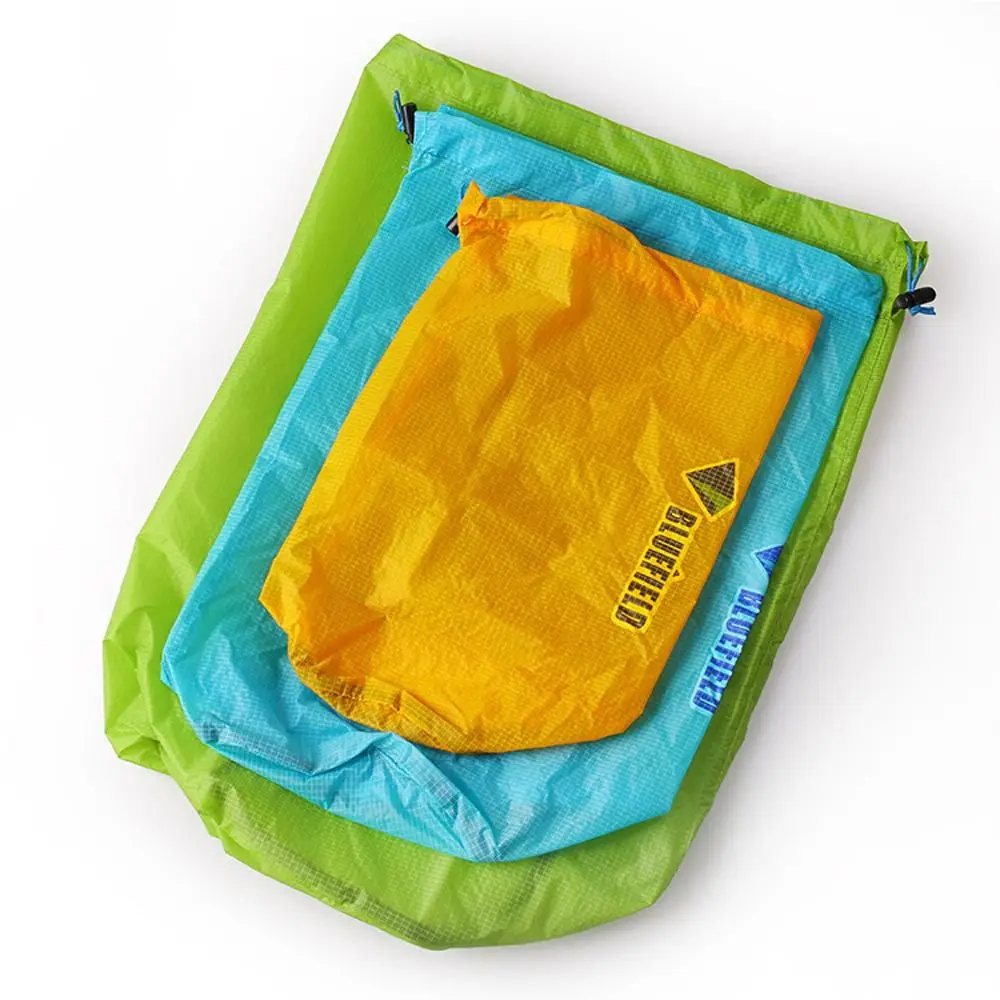 Waterproof Storage Pouches Nylon Cord Bag Storage Bag Travel Drawstring Bag Outdoor Portable Dry Bag Fishing Rafting Swimming