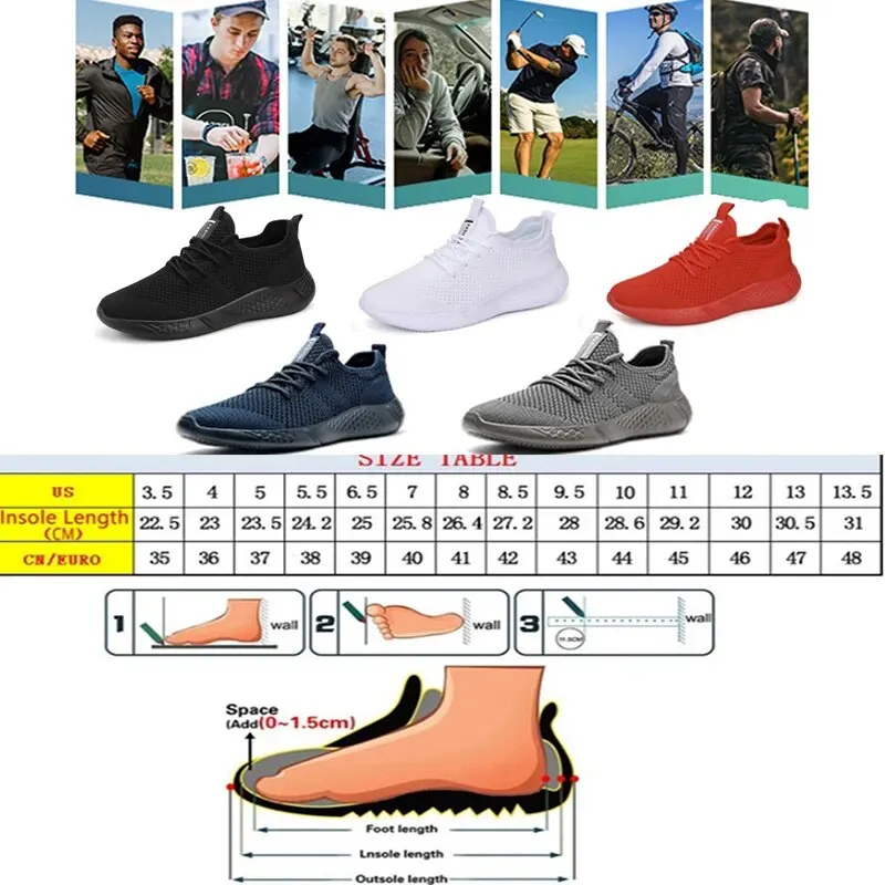 Kolekcja AliExpress Męskie buty do biegania wygodne buty sportowe męskie lekkie buty trekkingowe męskie trampki oddychające Zapatillas płaskie buty