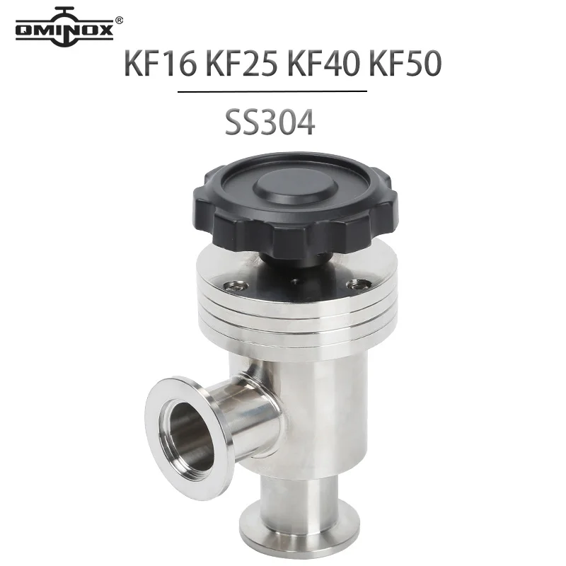 

Вакуумный клапан KF, ручной угловой клапан L-типа KF16/KF25/KF40/KF50, герметичный клапан-заслонка из SS304/SS316L, фитинги угловых клапанов NW16-NW50