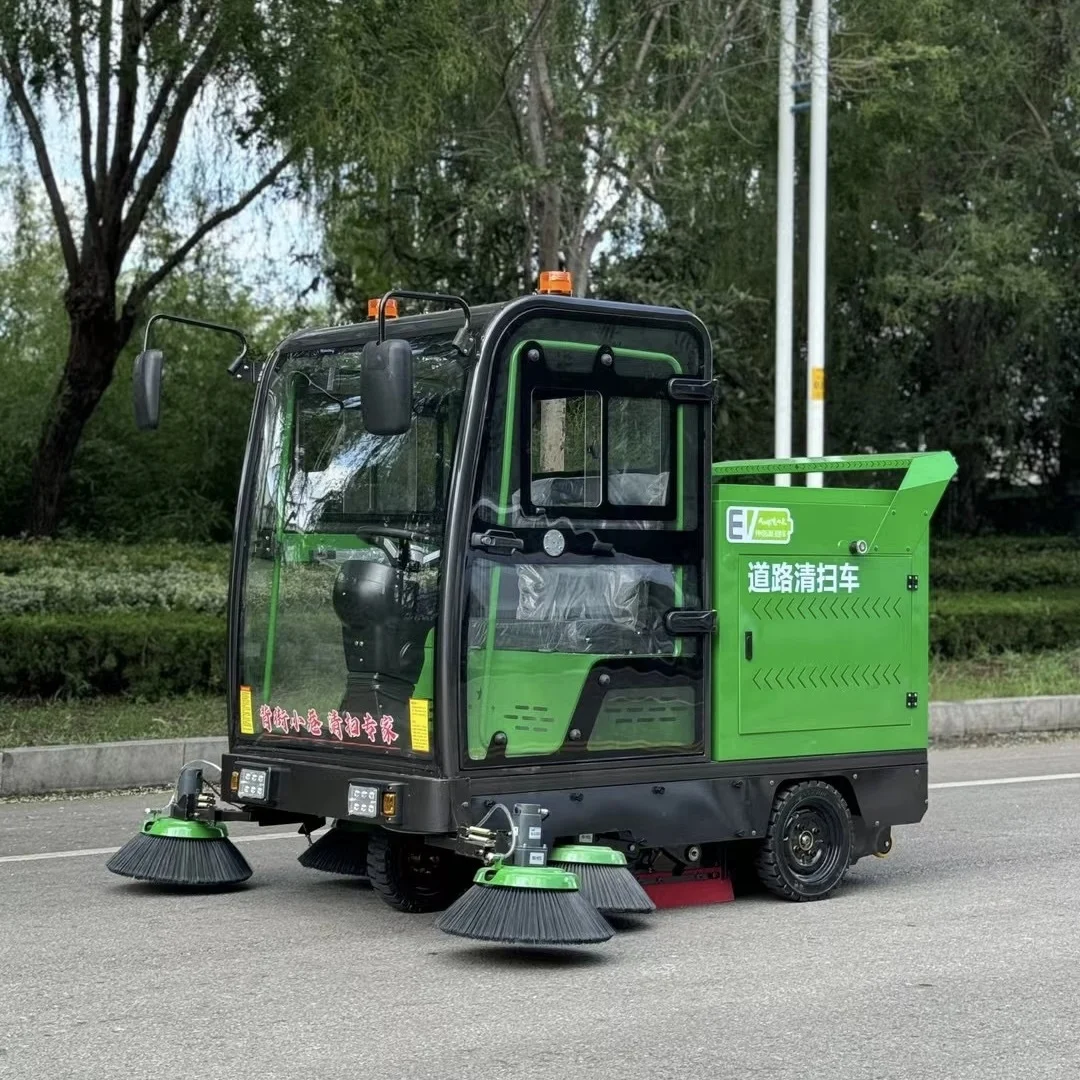 Customized 48V CE Certified Zero Emission Electric Sweeping Vehicle Community Trash Collection Multifunctional Road Sweepers