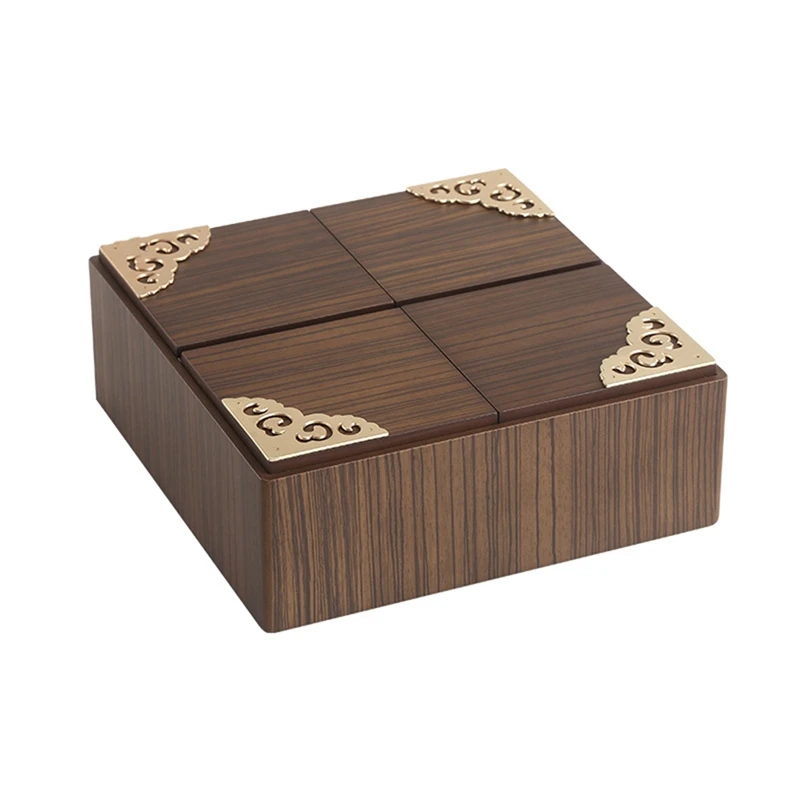 

Walnut Wooden Storage Box Manual Simplicity Bedroom Jewelry Organizer Living Room Desktop Container