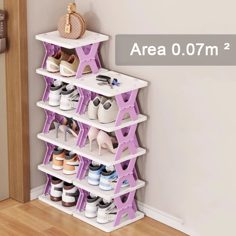 Folding Shoe Rack Multi Layers Shoe Organizer Space Saving Shoe Shelf Home Foldable Shoes Cabinets Simple Shoe Storage Rack