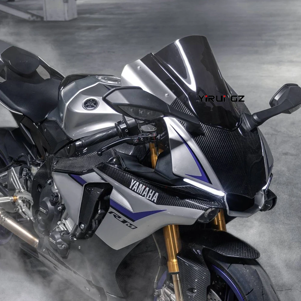 For YAMAHA YZFR1 R1M YZF-R1M  Double Bubble Racing Windscreen Deflector Windshield Wind Deflector YZF-R12020 2021 2022 2023 2024