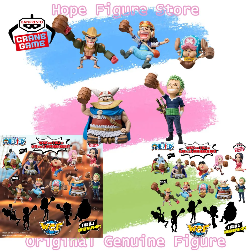 In Stock Genuine Banpresto World Collectible One Piece Franky Usopp Tony Tony Chopper Brogy Zoro Roronoa Figure Anime Model Toy