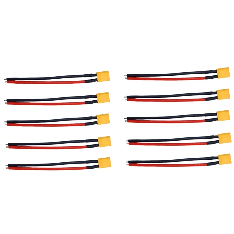 XT30 Stecker- und Buchsenstecker-Set mit 16 AWG Silikondraht für FPV-Drohnen, RC Lipo-Batterieanschlüssen mit festem Flügel