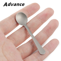 Mini Size Titanium Alloy Small Dessert Spoon Outdoor Camping Coffee Mixing Spoon