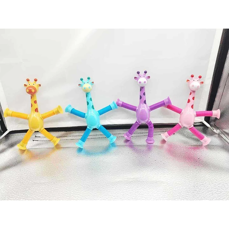 4 Pack Cartoon Sucker Giraffe Giraffe Educational Toys Giraffe Toys Giraffe Educational Stress Relief Toys