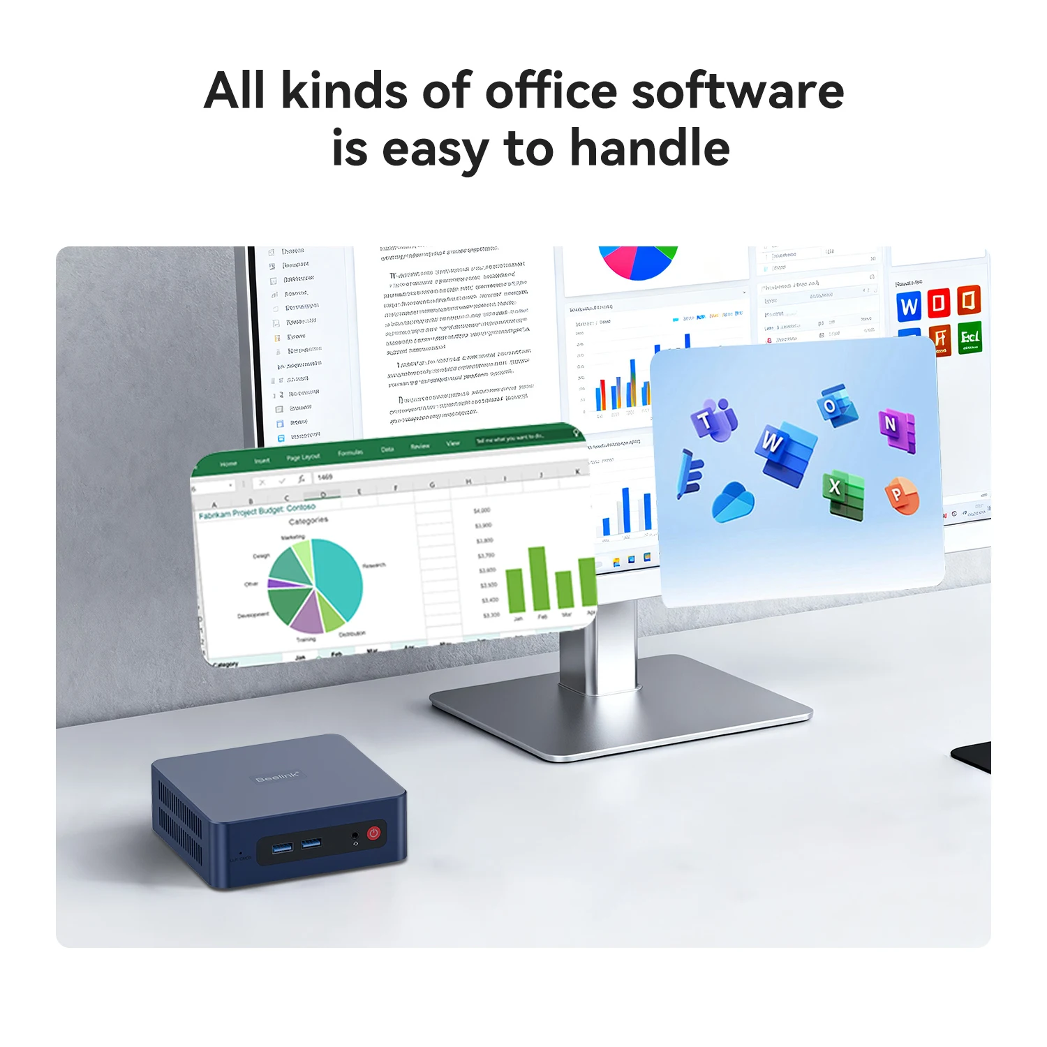 Beelink كمبيوتر صغير Ryzen 3 3200U DDR4 2400MT/s 16GB 500GB SSD M.2 PCIE3.0x4 فتحة WiFi5 BT5.0 4K @ 60 هرتز HDMI 1000M RJ45 كمبيوتر ألعاب #2