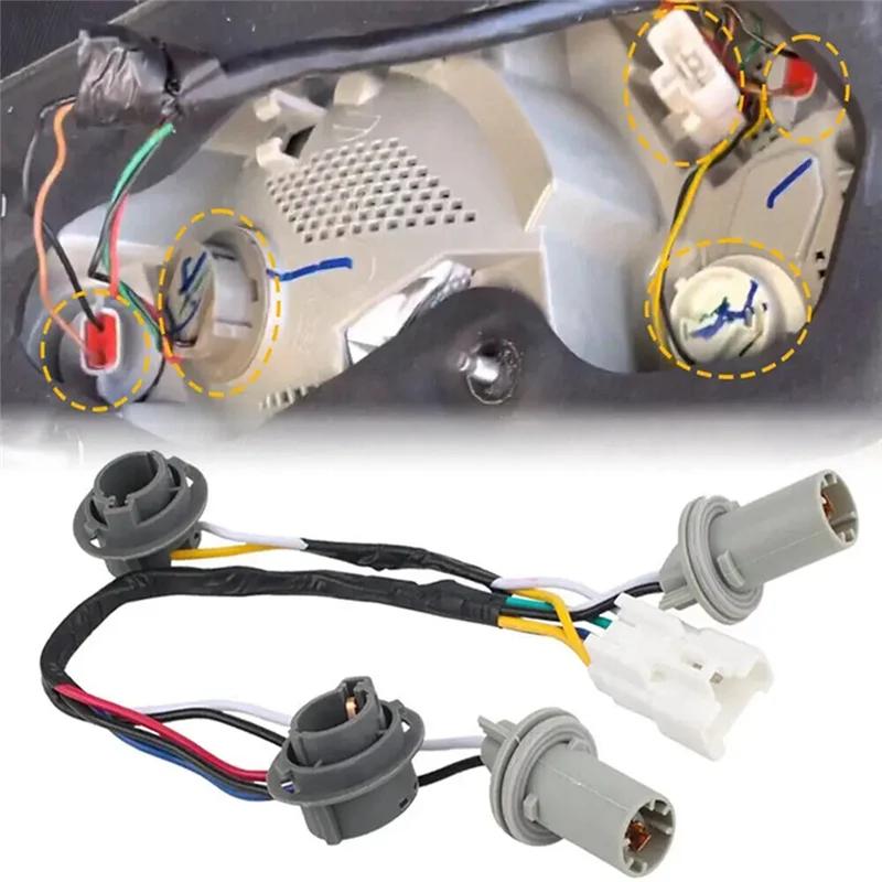

A36T-Rear Tail Light Lamp Socket Wiring Harness For 2011-2014 Hyundai Sonata Sedan 4-Door 2.0L 2.4L 92450-3Q000 924503Q000 Parts