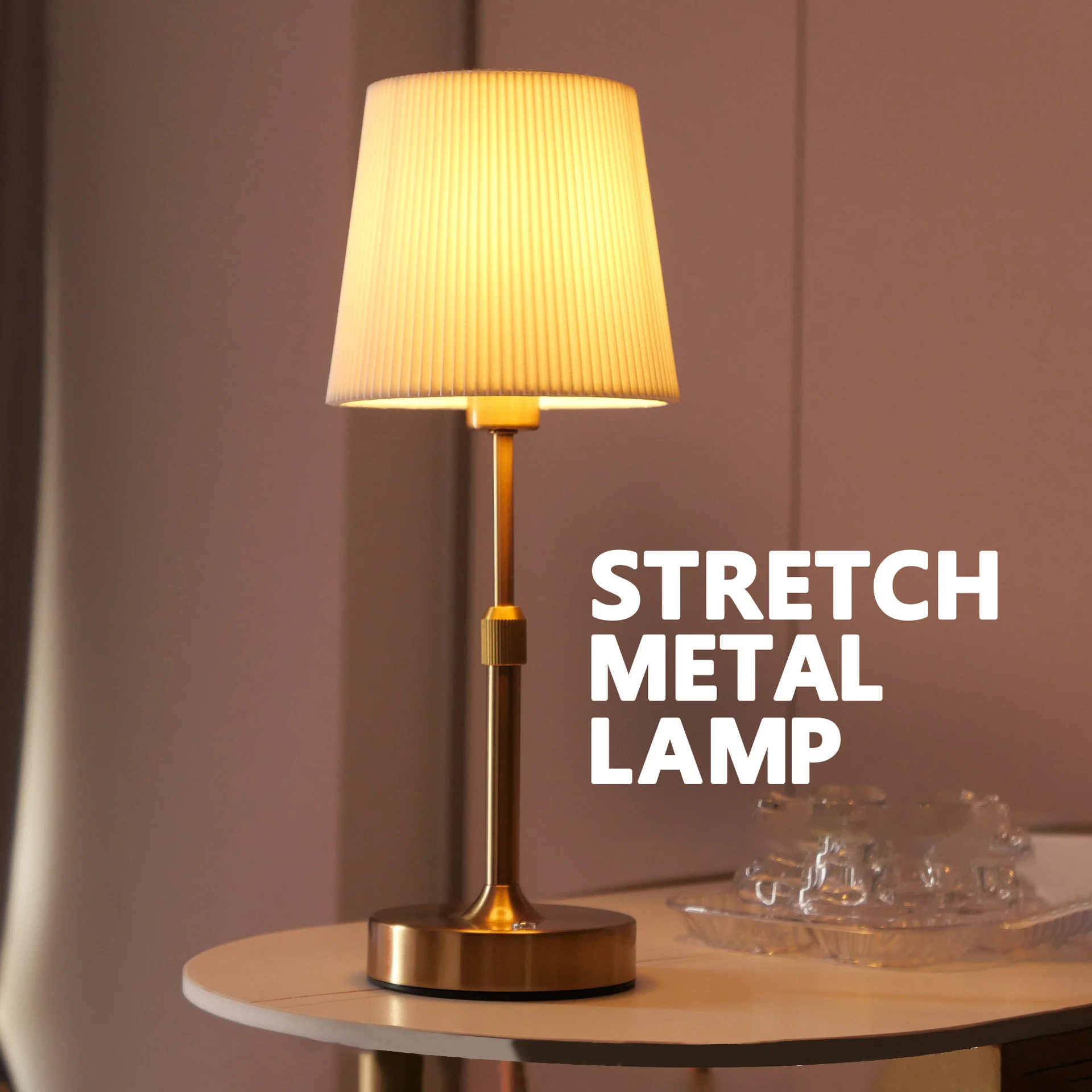 LED Metal Table Lamp USB Rechargeable Cordless Retro Desk Lamp Warm Light Night ligh for Dining Room Bedroom Beside Bar Decor